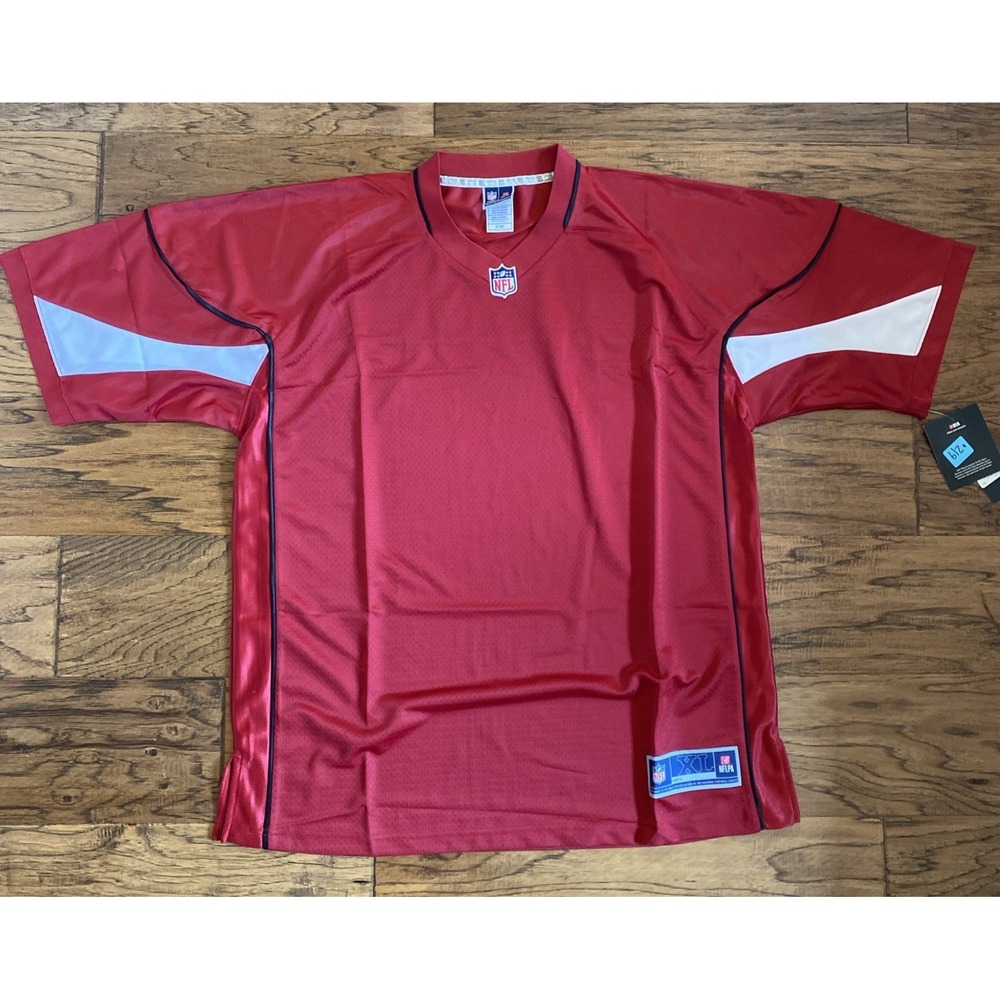 Arizona Cardinals Football Jersey Mens XL Red White NFL Pro Line‎ Blank